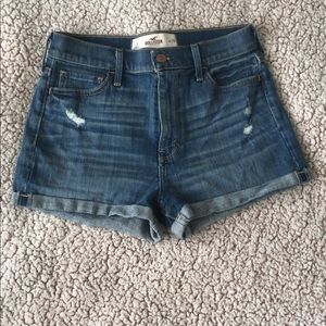 High-waisted shorts